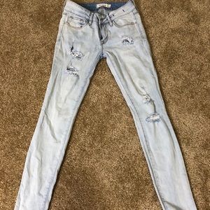 Distressed jeans